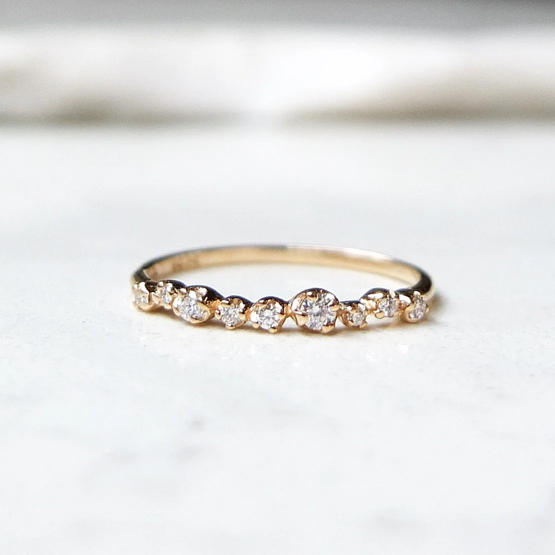 Diamond Shooting Star Ring - R103 — N+A - Handmade Fine Jewelry in NYC
